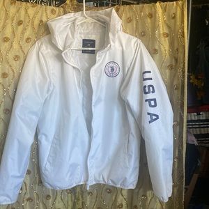 Women’s U.S.POLO ASSN. Jacket sizeXL HOODED WHITE
